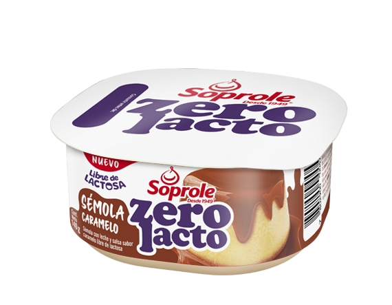 Sémola ZeroLacto salsa caramelo
